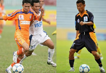 5, Phan Thanh Phúc, Phan Thanh Hưng (bóng đá): Đây là cặp anh em đá bóng nổi tiếng của Đà Nẵng. Họ là cháu ruột của Phan Thanh Hùng, HLV hiện tại của Hà Nội T&T. Thanh Phúc (ảnh trái) chơi ở vị trí tiền vệ biên, trong khi Thanh Hưng đá ở vị trí tiền vệ trung tâm. Tài năng của cả 2 sớm được biết đến và cùng SHB.Đà Nẵng thi đấu thành công. Tuy nhiên, về sau cả hai không tìm được chỗ đứng tại đây. Người anh Thanh Phúc ngược xuôi khắp nơi từ Hải Phòng, Hòa Phát cho đến Cần Thơ. Thanh Hưng cũng chia tay SHB.Đà Nẵng để đến Quảng Nam từ mùa giải tới. Anh cũng không còn duy trì vị trí tại đội U23 và tuyển quốc gia. 5, Phan Thanh Phúc, Phan Thanh Hưng (bóng đá): Đây là cặp anh em đá bóng nổi tiếng của Đà Nẵng. Họ là cháu ruột của Phan Thanh Hùng, HLV hiện tại của Hà Nội T&T. Thanh Phúc (ảnh trái) chơi ở vị trí tiền vệ biên, trong khi Thanh Hưng đá ở vị trí tiền vệ trung tâm. Tài năng của cả 2 sớm được biết đến và cùng SHB.Đà Nẵng thi đấu thành công. Tuy nhiên, về sau cả hai không tìm được chỗ đứng tại đây. Người anh Thanh Phúc ngược xuôi khắp nơi từ Hải Phòng, Hòa Phát cho đến Cần Thơ. Thanh Hưng cũng chia tay SHB.Đà Nẵng để đến Quảng Nam từ mùa giải tới. Anh cũng không còn duy trì vị trí tại đội U23 và tuyển quốc gia.