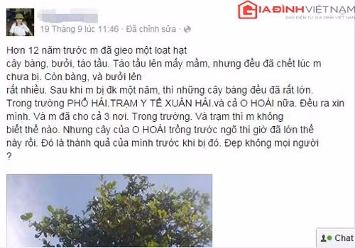 Phạm Sỹ Long chia sẻ trên Facebook cá nhân.