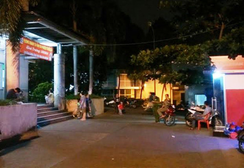 Lực lượng công an đến rạng sáng nay 13/10 vẫn đang có mặt tại BV Nhân dân Gia Định để bảo vệ ANTT.