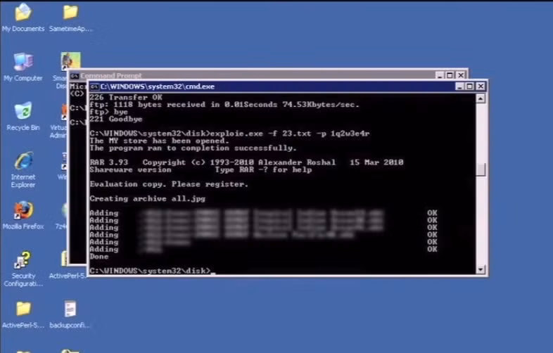 Hacker sau khi xâm nhập được vào các máy tính quan trọng, ăn cắp các thư quan trọng và file đính kèm. Theo cáo buộc của Mỹ, nhóm hacker mạng của Trung Quốc đã hàng trăm gigabyte dữ liệu từ các email và file đính kèm của các công ty lón nước này.