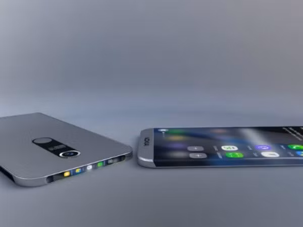 Một hình ảnh rõ nét hơn về màn hình phụ bên trên. Cạnh này cũng có cổng cắm tai nghe 3,5 mm. Màn hình phụ sẽ là nơi thể hiện thông báo, giao diện chơi nhac...