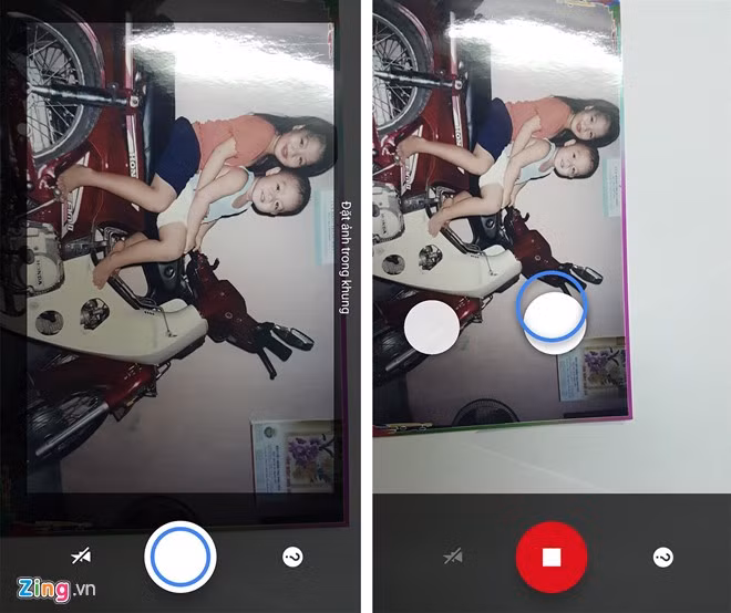 Để scan nội dung, người dùng cần chụp lại tấm ảnh hoặc văn bản, sau đó, di chuyển điện thoại theo bốn vòng tròn trắng trên khung ngắm. Ứng dụng sẽ tự tính toán và kết hợp các góc để tạo ra hình ảnh tốt nhất.