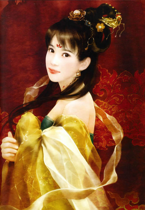 ##sc### Dương Diễm là hoàng hậu của Tấn Vũ Đế Tư Mã Viêm. Hoàng hậu Dương Diễm sinh được 3 người con trai, người con cả mất sớm khi còn nhỏ nên Tư Mã Trung trở thành con lớn nhất của Tấn Vũ đế. Khi Tư Mã Viêm lấy ngôi của Tào Ngụy lập ra nhà Tấn (năm 265), Tư Mã Trung lên 7 tuổi. Năm 267, Tư Mã Trung được vua cha lập làm thái tử, khi đó ông mới 9 tuổi. (Ảnh minh họa hoàng hậu Dương Diễm) 