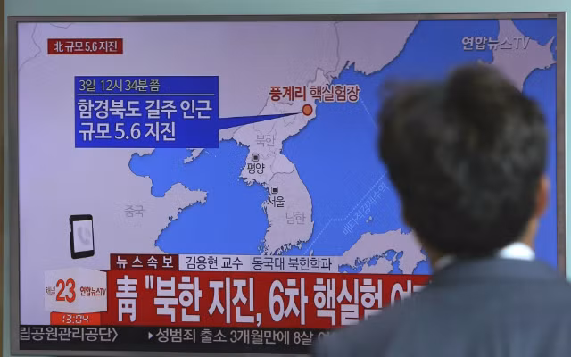 Với việc thử thành công bom H ngày 3/9/2017, CHDCND Triều Tiên đã góp mặt trong danh sách các quốc gia sở hữu và thử nghiệm bom H cùng các cường quốc hạt nhân hàng đầu thế giới. Ảnh: The Local.