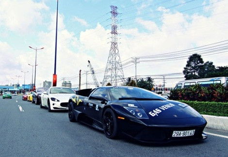 "Hành trình siêu xe" 2013 diễn ra khá lặng lẽ tại Vũng Tàu.