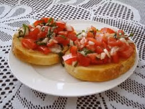 Bánh Bruschetta kiểu Ý