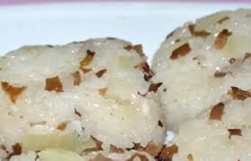 Xôi nấm hương đã nấu chín