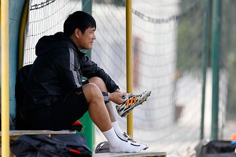 Cũng có lúc ông thoải mái trong những bộ đồ thể thao. Ảnh: Thể thao.