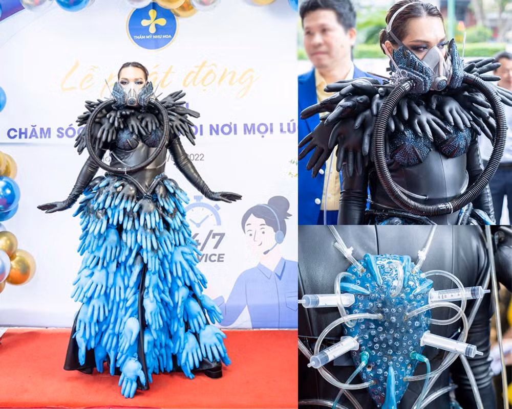 Pham Thoai tiep tuc gay “soc” voi bo trang phuc di biet-Hinh-2