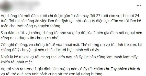 Tra vo ve 'noi san xuat', chong dieng nguoi khi me vo khuyen ly hon