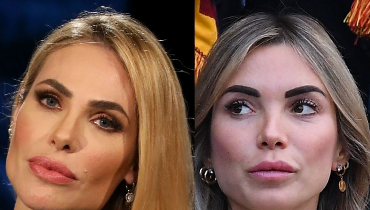 Noemi (phải) sở hữu vẻ ngoài có nhiều điểm tương đồng với Ilary Blasi, vợ cũ của Totti. Cả hai đều sở hữu gương mặt góc cạnh, mái tóc vàng cùng bờ môi gợi cảm.