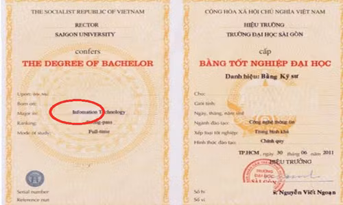 Trưởng phòng đào tạo thừa nhận có sự sai sót trên bằng tốt nghiệp Đại học- cao đẳng của gần 220 sinh viên khóa 2007-2011 ngành công nghệ thông tin của trường và hiện đã cấp đổi lại cho 1/3 sinh viên.