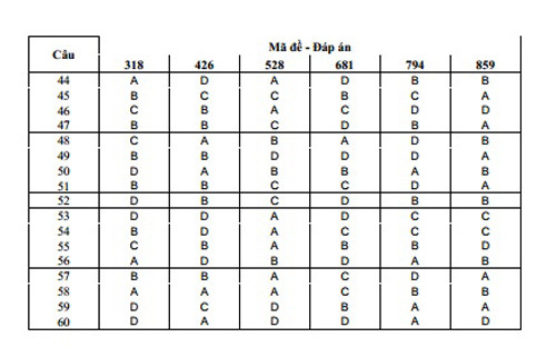 Dap an cac mon thi khoi A, A1 chinh thuc cua Bo GD-DT-Hinh-7