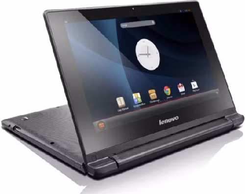 Lenovo ra mắt laptop đầu tiên chạy Android. Lenovo đã chính thức ra mắt mẫu máy tính xách tay đầu tiên của mình chạy hệ điều hành Android Lenovo A10. Sản phẩm nổi bật với kiểu dáng nhỏ gọn và màn hình có thể xoay góc 300 độ thay vì 360 độ như dòng IdeaPad Yoga. Lenovo A10 chạy hệ điều hành Android 4.2 Jelly Bean cùng cấu hình tốt với chip lõi tứ tốc độ 1,6 GHz.
