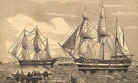 Năm 1845, Một đoàn thám hiểm Anh Quốc do Sir Franklin dẫn đầu đã đi vào vùng biển Bắc cực để vẽ lại hải đồ cho tuyến đường biển phía Bắc nối liền Bắc Đại Tây Dương và Bắc Thái Bình Dương. Chuyến hải trình đã trở thành thảm họa khi đi vào vùng nước lạnh cóng ở Bắc Cực. Hơn 100 người đàn ông ra khơi không bao giờ đi đến đích và bặt tin từ đó.