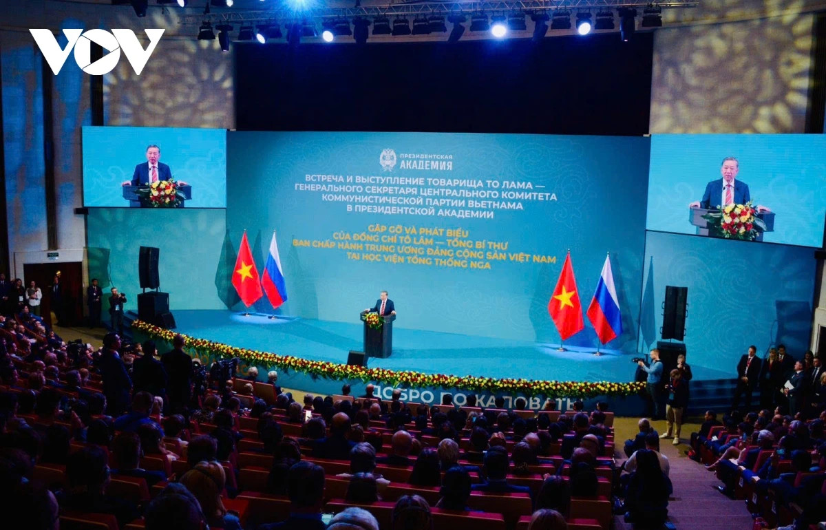 Tổng Bí thư Tô Lâm phát biểu chính sách quan trọng tại Nga Tong Bi thu To Lam phat bieu chinh sach quan trong tai Nga