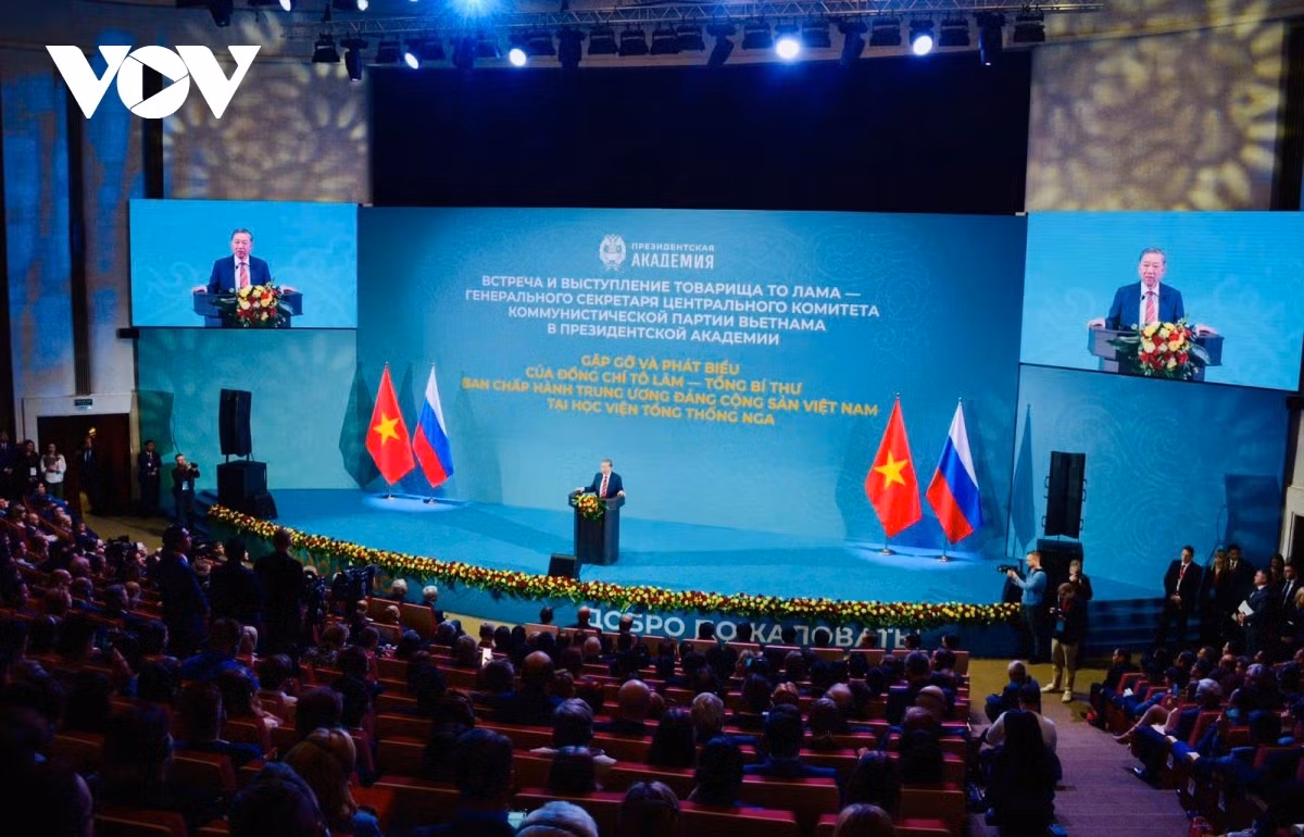 Tong Bi thu To Lam phat bieu chinh sach quan trong tai Nga