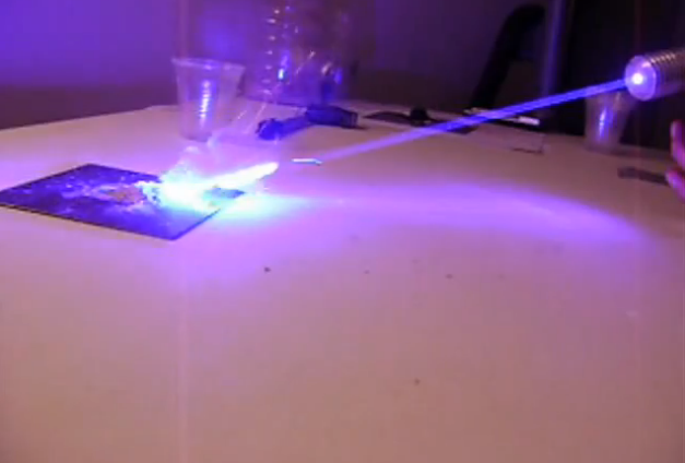 Trong cự li gần nếu dính phải tia laser sẽ gây bỏng da, mù mắt ngay lập tức.