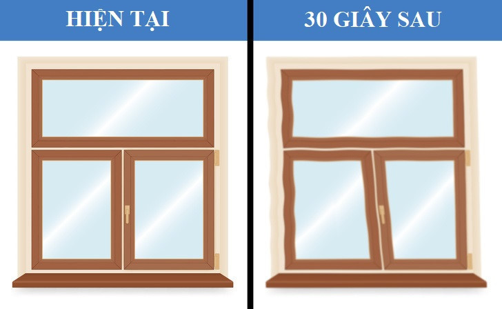  3. Kiểm tra thị lực: Trước tiên, bạn nhìn vào khung cửa sổ trong 30 giây rồi nhắm mắt lại. Sau đó mở mắt trái, nhắm lại rồi mở mắt phải. Nếu hình ảnh bạn nhìn thấy bị mờ và các đường thẳng của cửa sổ không song song với nhau, đó có thể là dấu hiệu của thoái hóa điểm vàng hoặc suy giảm thị lực. Bạn cũng có thể thực hiện một thử nghiệm khác trong bãi đỗ xe. Khi vừa bước xuống xe, bạn thử đọc biển số của một xe nào đó cách xa khoảng 19 m. Nếu không thể, bạn nên đi kiểm tra mắt sớm.