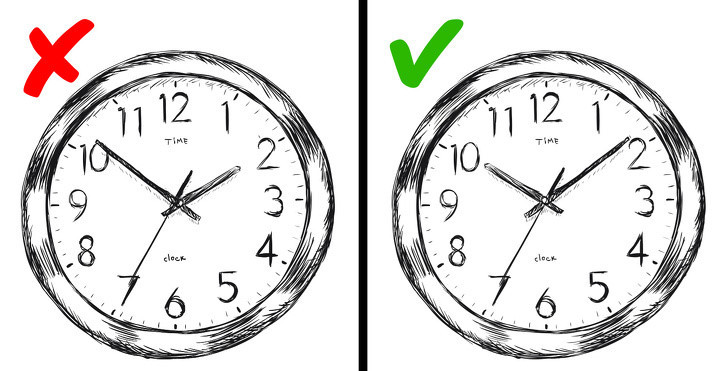  7. Não bộ: Bạn cần có một tờ giấy trắng, bút đánh dấu hoặc bút chì và sự giúp đỡ của một người bạn. Hãy vẽ một chiếc đồng hồ và yêu cầu người kia nói giờ và phút để bạn vẽ đúng thời điểm đó. Thử nghiệm này huy động nhiều quá trình diễn ra trong não bộ. Các bộ phận của não chịu trách nhiệm chuyển động cánh tay, không gian và nhận thức thị giác hoạt động hiệu quả nhất. Những người không thể vẽ đồng hồ hoặc kim giờ, kim phút có dấu hiệu mất trí nhớ sớm.