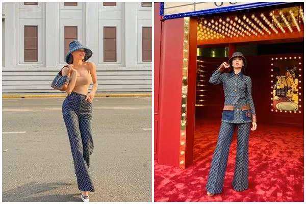 "Oan gia ngõ hẹp": 3 lần đụng đồ Gucci, Hà Hồ thắng đậm Lệ Quyên ảnh 7