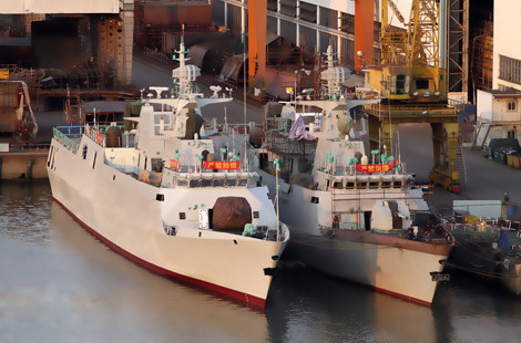 Tàu hộ vệ tên lửa Type 056.