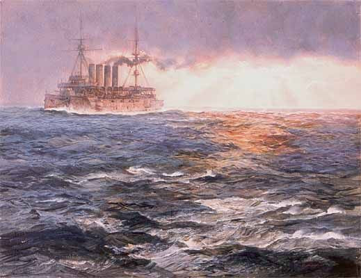 Chỉ có chiếc Glasgow của Anh kịp thoát khỏi cuộc chiến và chạy trốn về phía Nam để cảnh báo một tàu khác của Cradock, chiếc Canopus, đóng tại Quần đảo Falkland, rất gần Spee.