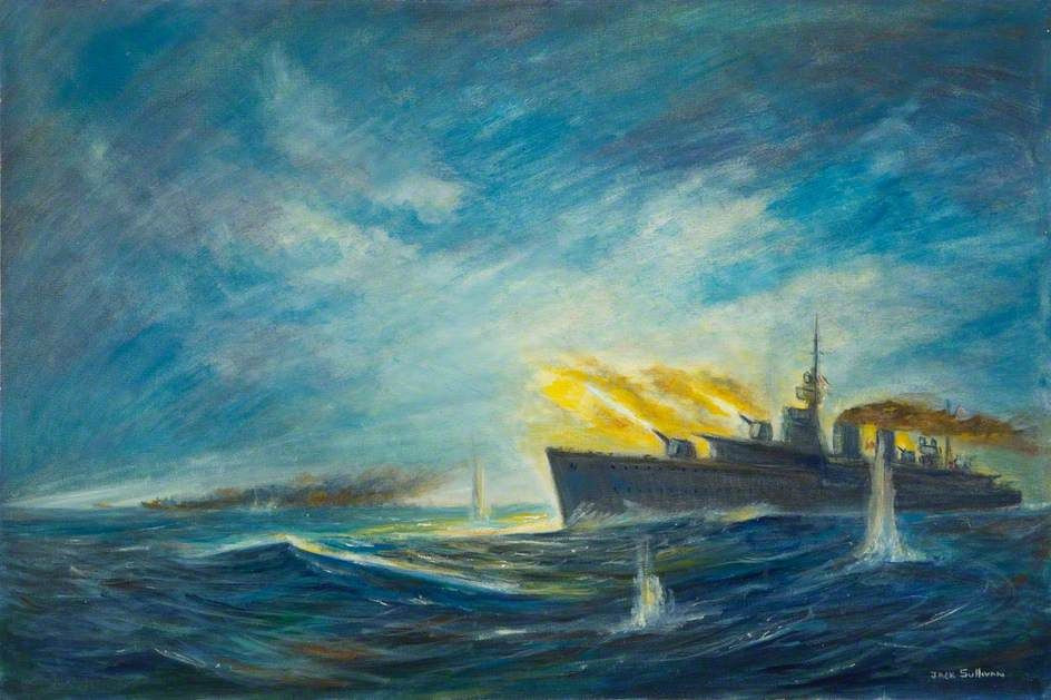 Với sức mạnh vượt trội, hạm đội Anh đã đánh chìm ba tàu tuần dương Đức và phá hủy ba tàu khác, là thiệt mạng 1.200 quân Đức, gây ra tổng cộng 1.200 thương vong cho Đức. Quân Anh chỉ mất 35 người, và không có tàu nào bị chìm.