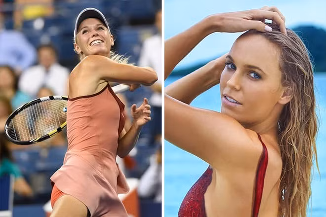 Tay vợt người Đan Mạch Caroline Wozniacki từng kiếm được bộn tiền thưởng khi giành được 23 danh hiệu của WTA cùng hai lần lọt vào các trận chung kết US Open. Đồng thời, cô còn là người mẫu nổi tiếng của các thương hiệu Adidas và Godiva nhờ gương mặt xinh xắn cùng thân hình nuột nà đầy quyến rũ.