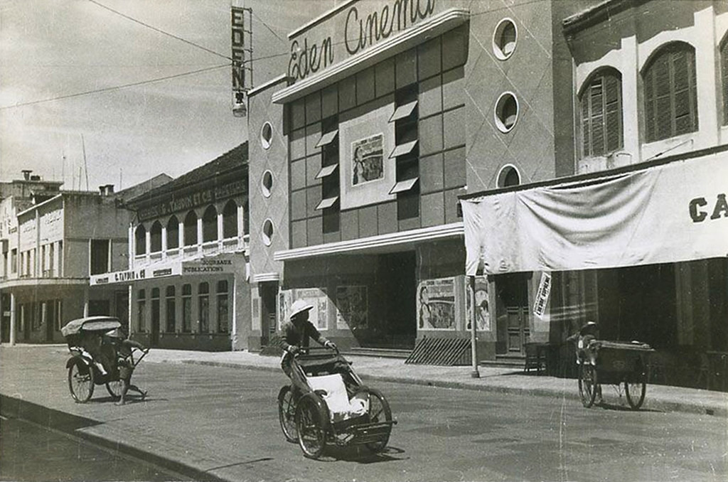 Phố Paul Bert và rạp Eden năm 1940.