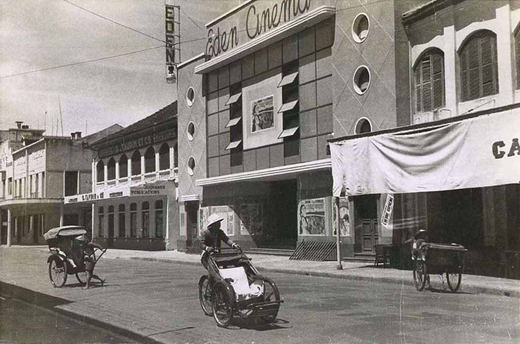 Phố Paul Bert và rạp Eden năm 1940.