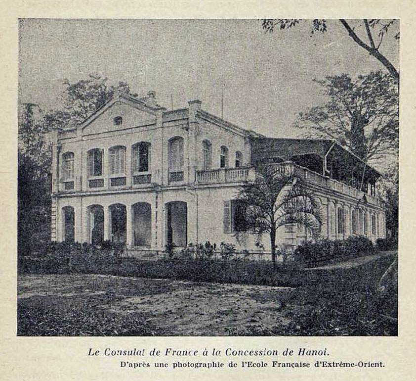 Tòa lãnh sự Pháp tại khu Nhượng địa Hà Nội.