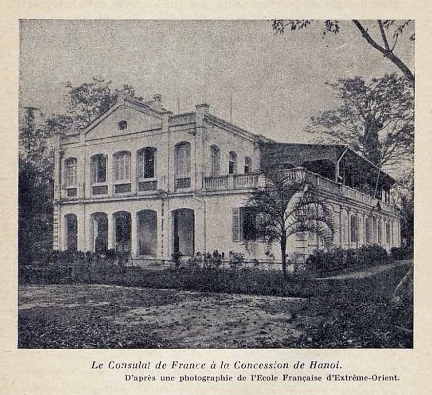 Tòa lãnh sự Pháp tại khu Nhượng địa Hà Nội.