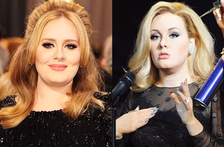 Chính nữ ca sĩ Adele khi nhìn tượng sáp của cô ở bảo tàng Madame Tussauds, London phải thốt lên rằng: “Họ tạc tượng giống tôi quá, nhất là cái cằm”.