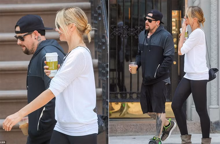 Nữ diễn viên 41 tuổi và bạn tình 35 tuổi lần đầu tiên tay trong tay dạo phố New York ngày hôm qua.