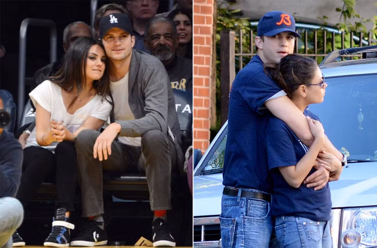 Cuộc tình của Ashton Kutcher và Mila Kunis đã đơm hoa kết trái bằng đứa con đầu lòng sắp chào đời. Hình ảnh họ mỗi khi xuất hiện trên báo luôn là những cảnh ôm, hôn rất thắm thiết mà khi ở bên vợ cũ Demi Moore, nam diễn viên 35 tuổi ít thể hiện.