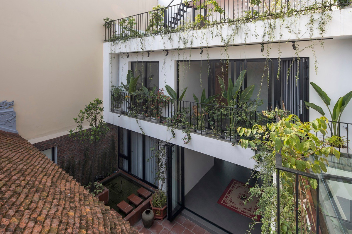 Ve dep an tuong ngoi nha ket hop giua hien dai va truyen thong