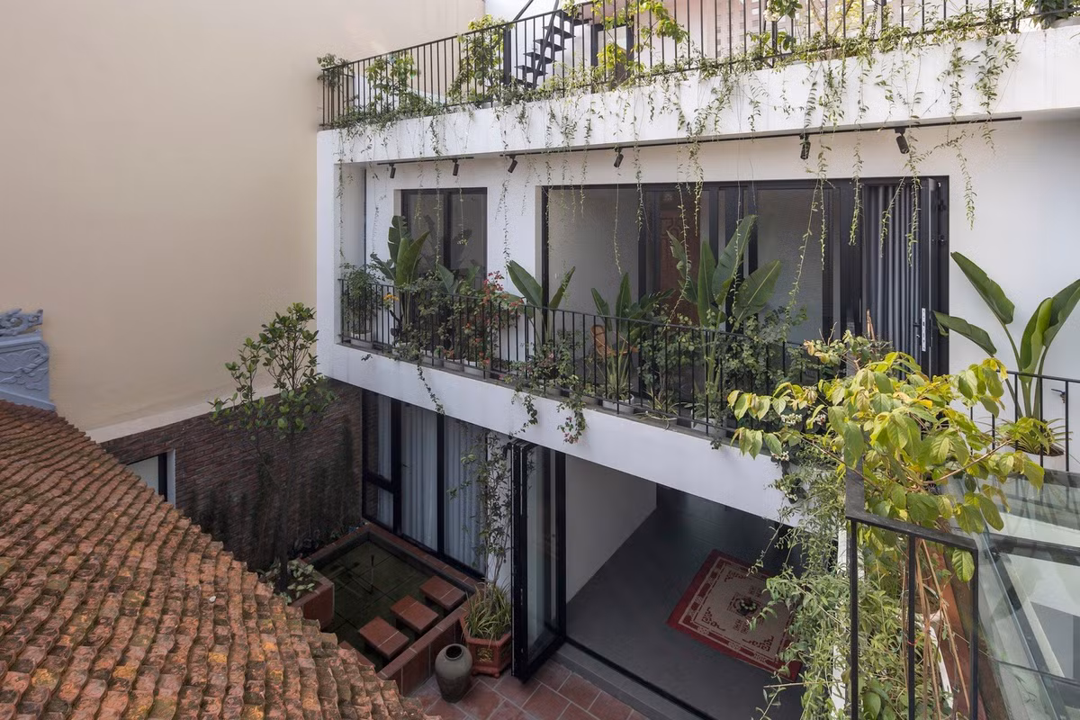 Ve dep an tuong ngoi nha ket hop giua hien dai va truyen thong