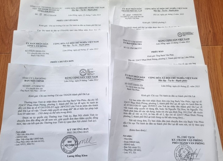 Lam Dong: 9 nam cho thi hanh an vi vuong cong trinh trai phep