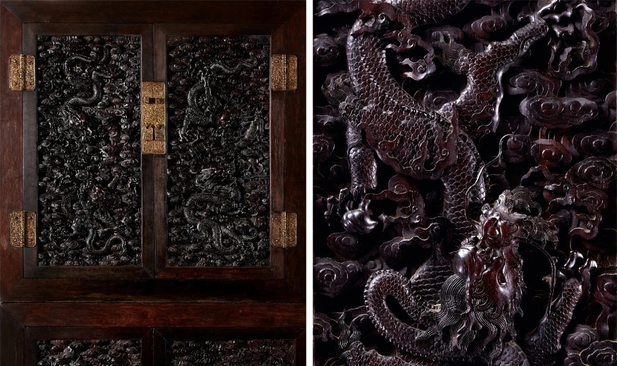 Sự hội ngộ kỳ diệu của chiếc tủ gỗ quý từ thời Khang Hy Su hoi ngo ky dieu cua chiec tu go quy tu thoi Khang Hy