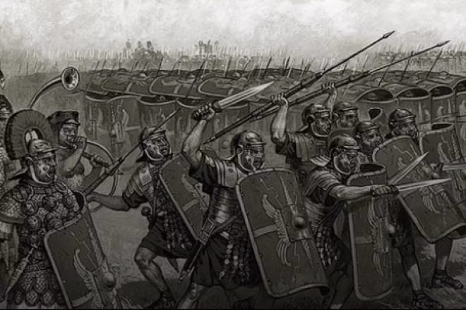 Sách Tri thức về vạn vật đề cập đến thành tựu chinh phục thế giới của đế chế La Mã. Họ từng chinh phục phần lớn Italy và đánh bại thành phố Carthage ở Bắc Phi. Từ năm 262 đến năm 146 trước Công nguyên, đế chế La Mã tiếp tục chiếm đóng Sicily, Sardinia, Tây Ban Nha và Bắc Phi. Xứ Gaul (nước Pháp ngày nay) cũng từng bị chiếm đóng vào năm 50 trước Công nguyên. Đến năm 43, Anh bị xâm lược. Đế chế La Mã hùng mạnh nhất, đạt đến quy mô lớn nhất vào năm 117, khi quân đội chiếm được Dacia (Rumani ngày nay) và một phần Syria, Iraq ngày nay.