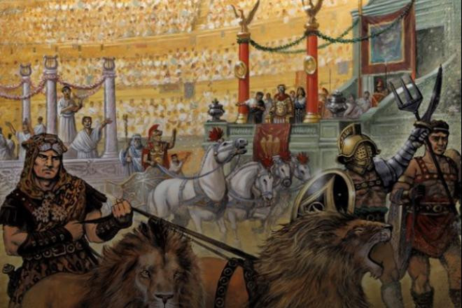 Dưới thời các đấu sỹ, Colosseum còn được ví như đường dẫn tới địa ngục. Tại đây đã diễn ra những cuộc chiến đấu đẫm máu giữa cả người và động vật hoang dã. Các nữ đấu sỹ chiến đấu ở Colosseum được gọi là Gladiatrice, trong khi đó, đấu sỹ nam là Gladiator.