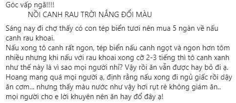 Rau khoai lang chuyen mau, ba noi tro khong biet an hay bo