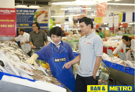 Các gian hàng tại Metro