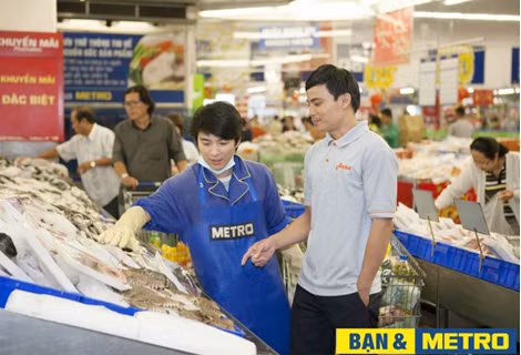 Các gian hàng tại Metro