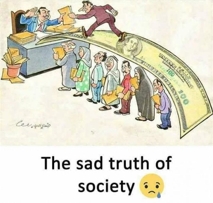 Đồng tiền có thể uốn cong xã hội.