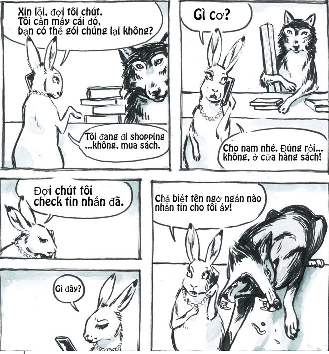 Lúc gặp phải những khách hàng lơ đãng, không chú tâm vào việc mua hàng cũng khiến nhân viên phát cáu.