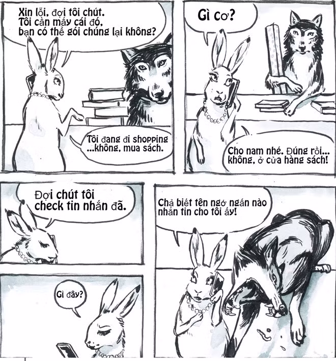 Lúc gặp phải những khách hàng lơ đãng, không chú tâm vào việc mua hàng cũng khiến nhân viên phát cáu.