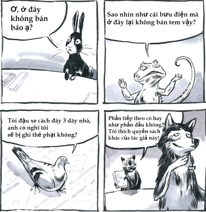 Nhiều lúc gặp những khách hàng "từ trên trời rơi xuống", hỏi toàn vấn đề không liên quan nhưng là phận nhân viên nên vẫn phải bình tĩnh, niềm nở trả lời.