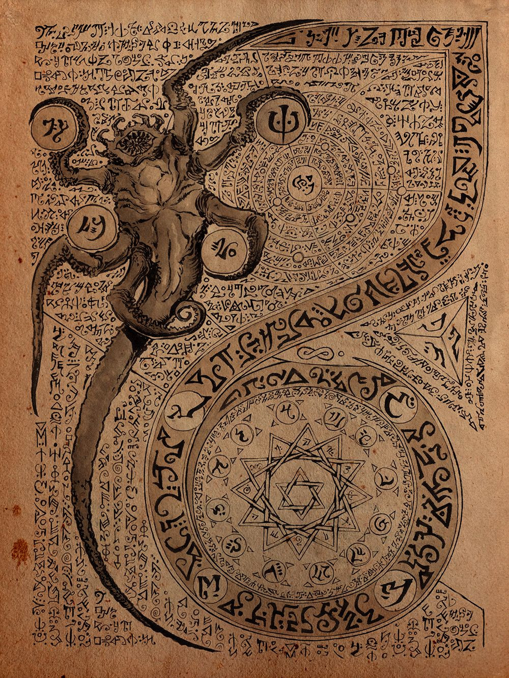 Cuốn sách Necronomicon của Alhazred có nhiều ghi chép về ma thuật cổ xưa và những sức mạnh siêu nhiên mà con người bình thường không thể kiểm soát được.